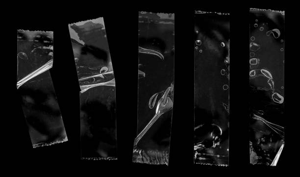 istock adhesive plastic tape set isolated on black background 2092492653