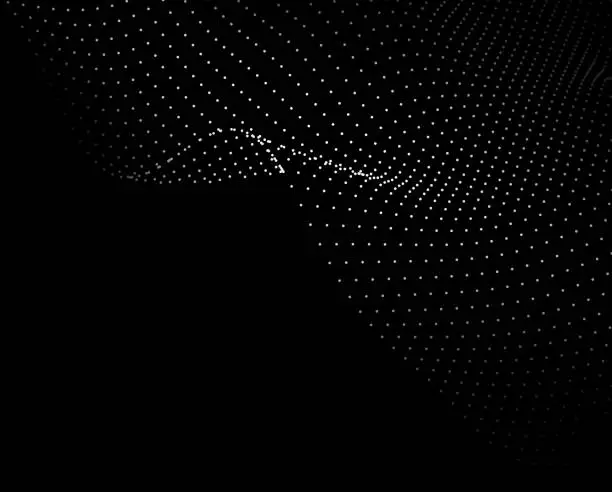 Vector illustration of dots corner