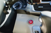 Engine start and stop button on Modern Car