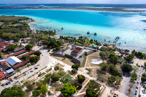 View of Saint Felipe de Bacalar fort in Quintana Roo