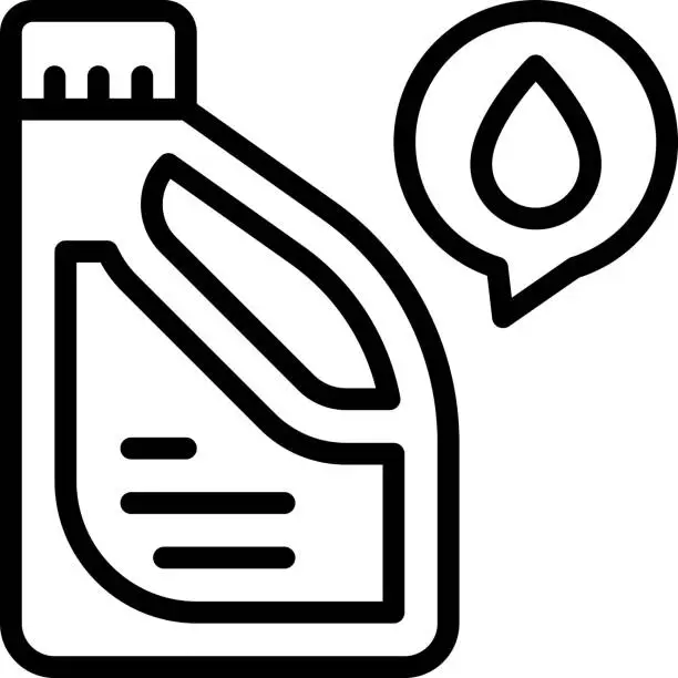 Vector illustration of Oil Icon. Oil bottle icon