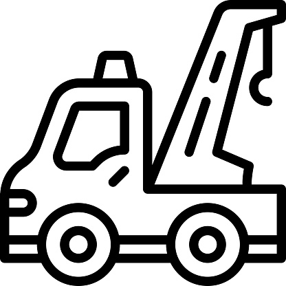towing car icon. Towing Service Icon