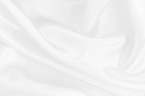 istock White fabric texture background, detail of silk or linen pattern. 2092898727