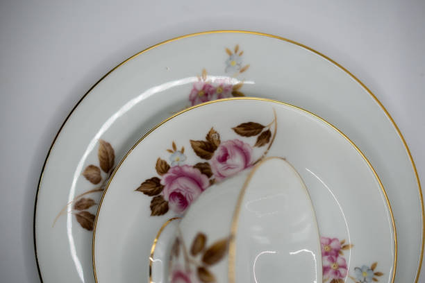 istock vintage crockery with floral decorations 2092961214