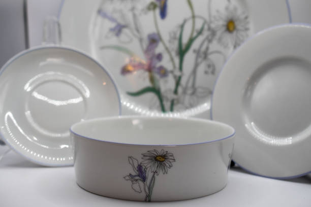 istock vintage crockery with floral decorations 2092965360