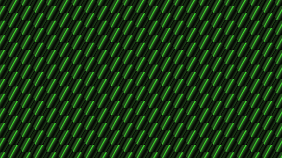 Green abstract geometric pattern with diagonal fading lines, tracks, halftone stripes. Diagonal green lines wallpaper.