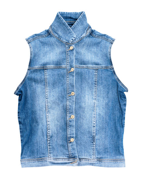 istock Blue jeans vest isolated on white background with clipping path 2093155704