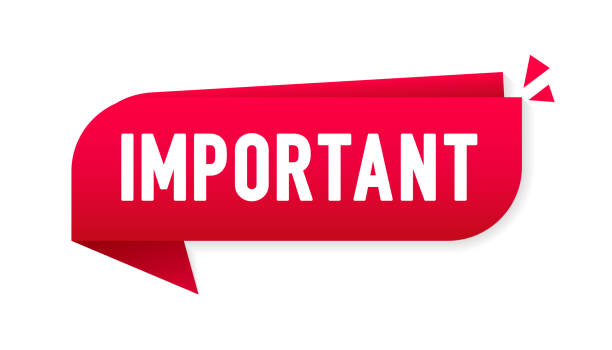 důležité pro design bannerů. informační cedule, informační ikona. obchodní koncept. pozor, prosím. vektorové ilustrace - naléhavost stock ilustrace