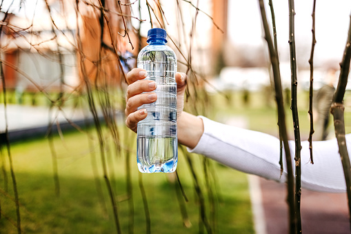 Plastic water bottle