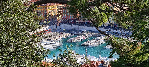 Nice's harbour with boats