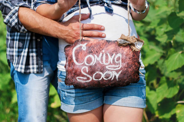 loving couple expecting a baby, pregnancy