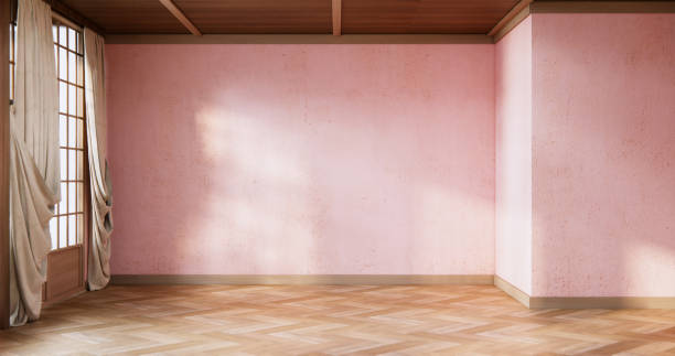 istock Muji style, Empty wooden room,Cleaning japandi room interior 2093242203