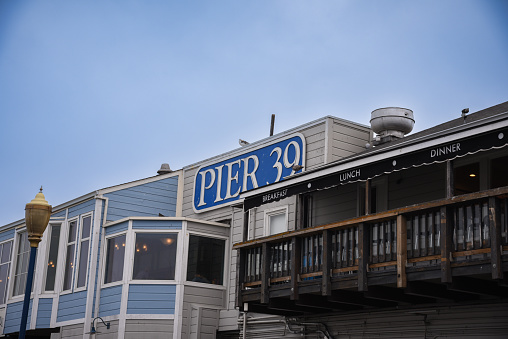 Pier 39 is a shopping center and popular tourist attraction built on a pier in San Francisco, California.