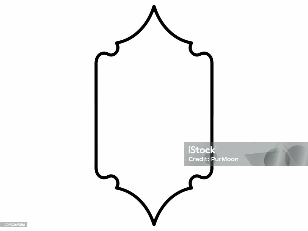 Islamic Line Graphics Islamic Frame Line Art Background Hand Drawn Islamic Frame Background ...