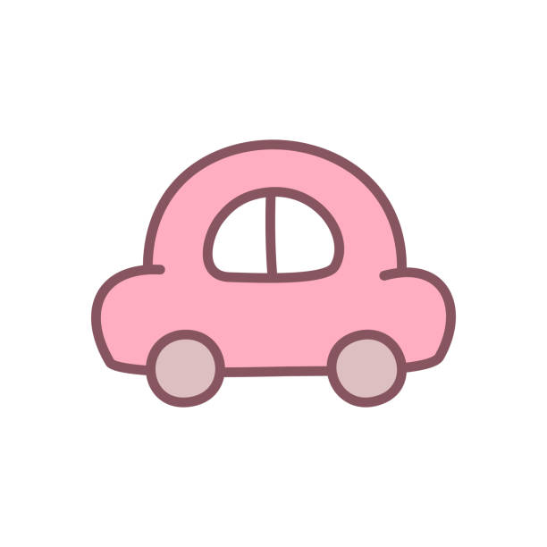 Cute car icon vector art illustration
