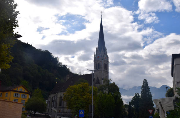 istock St. Florin chatedral in Vaduz Liechtenstein 2093285444