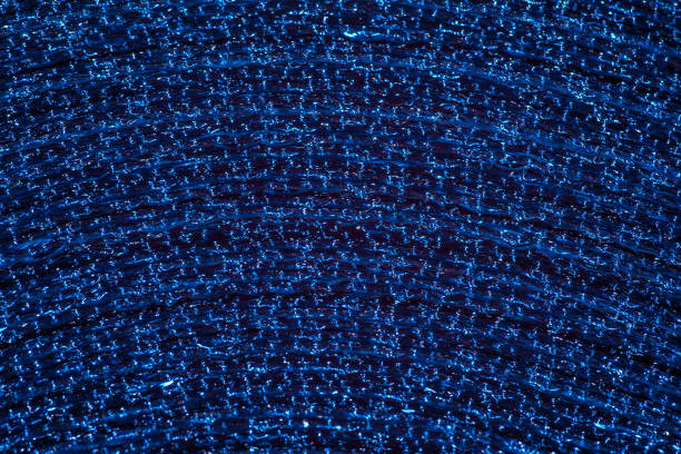 istock Blue shiny background structure, navy blue color spool in macro close-up 2093353350