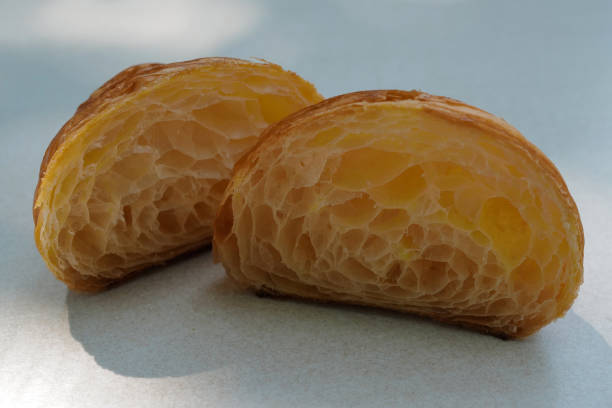 istock Close up interior of plain butter croissant 2093358162
