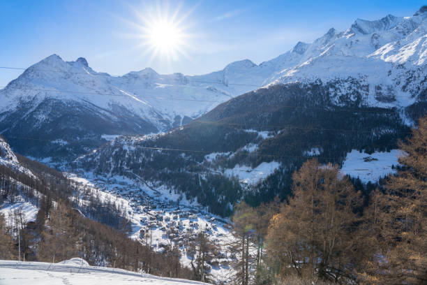 istock Mountain massif near Saas-Fee in Switzerland 2093370863
