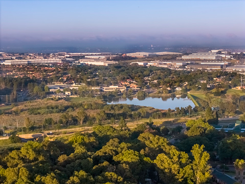 Menlo Park, California / USA - December 22, 2022: Aerial view of Meta Headquarters and Nature Reservation Bedwell.\n\nMeta, formerly named Facebook, Inc., and TheFacebook, Inc. is an American multinational technology conglomerate based in Menlo Park, California. The company owns and operates Facebook, Instagram, Threads, and WhatsApp.