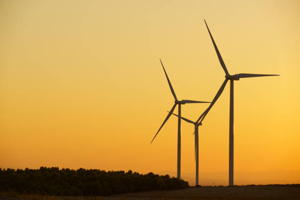 istock Wind turbine generators for clean electricity production 2093377748