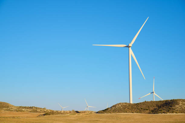 istock Wind turbine generators for green electricity production 2093378259