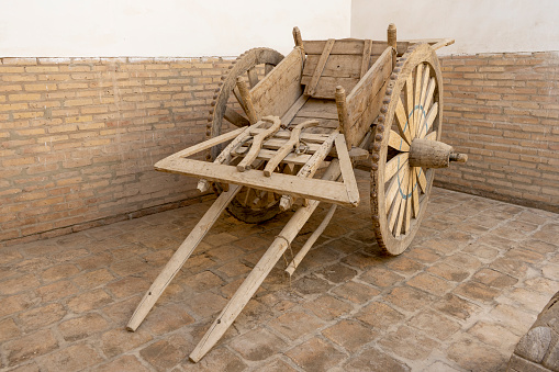 bullock cart in a historical place