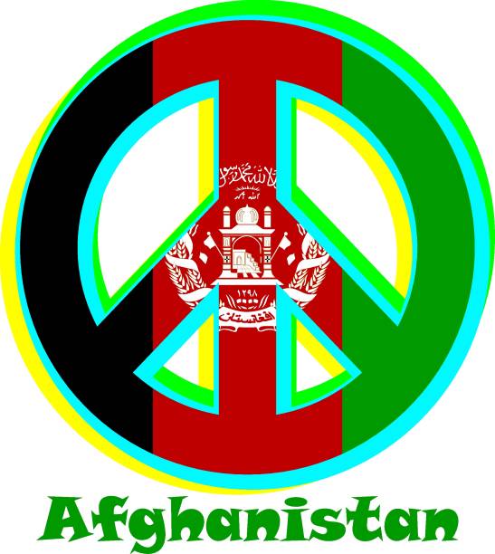 istock Afghanistan flag - sign of pacifism 2093458051