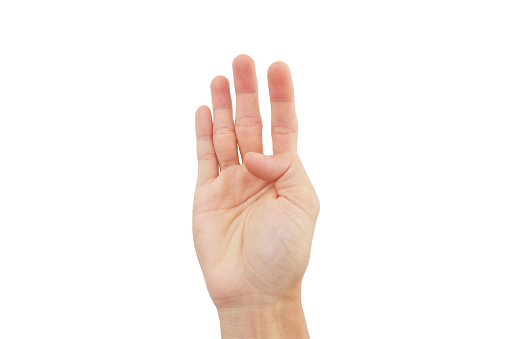 Hand Language For Help Hand Gestures To Use Sign Language To Ask For Help In Step 4 Stock ...