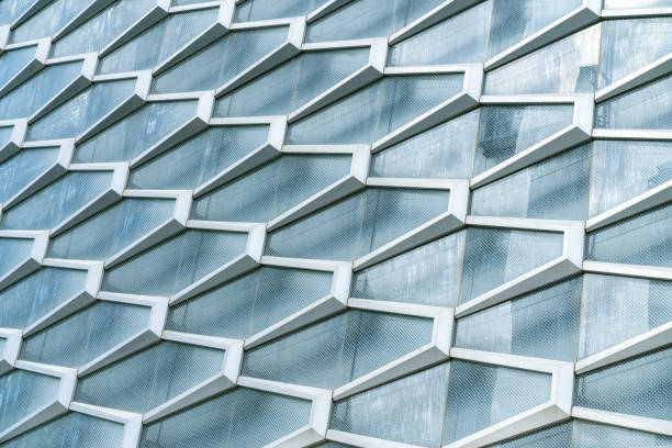 istock modern building exterior with abstract curve for background. 2093518955