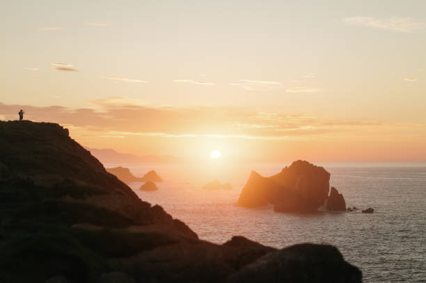 istock Beautiful sunset over the sea and cliffs 2093557918