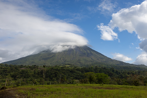 Arenal Volcano is an active andesitic stratovolcano in north-western Costa Rica, Provincia de Alajuela in Costa Rica