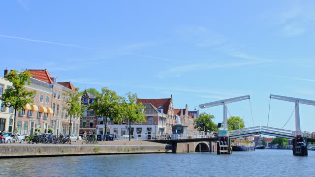 Spaarne River and Haarlem Cityscape