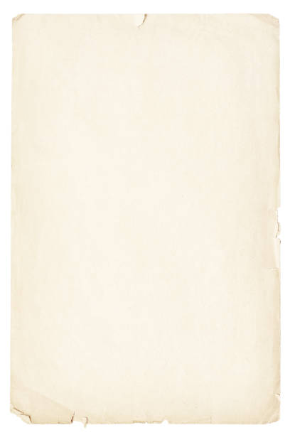 istock light paper sheet isolated on white background. beige texture of ancient papyrus with frayed edges 2093649634