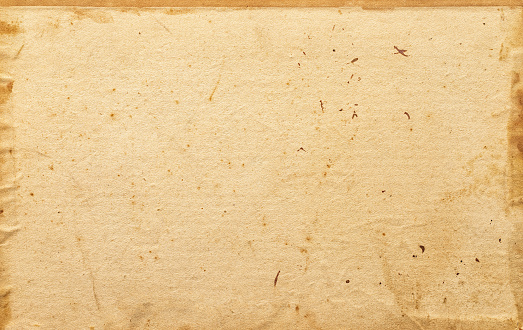 Sheet of ancient paper on a white background