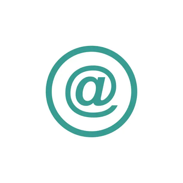 Vector illustration of Email Sign UI / UX Icon Vector Symbol Illustration Design