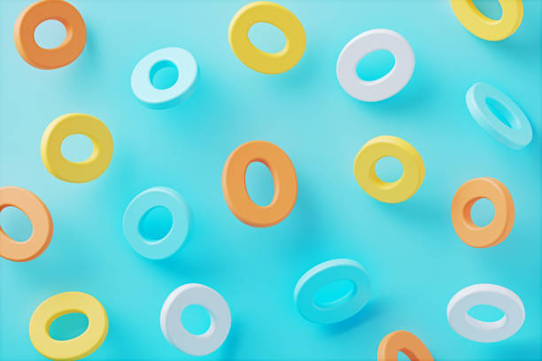 istock Colorful Number Zeroes On Blue Background 2093799669