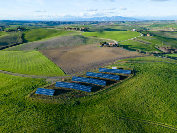 istock Solar panel in the countryside in Tuscany, Italy 2093809187