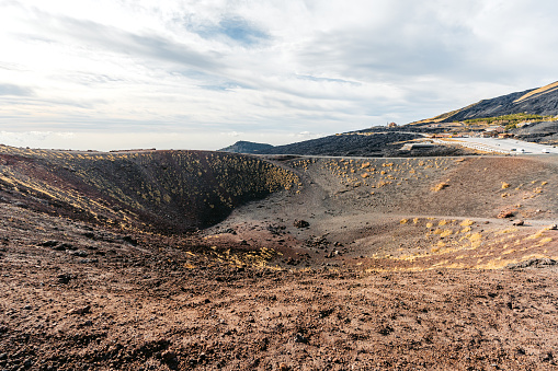 Silvestri craters on the Mount Etna on the east coast of Sicily in Catania in Italy.