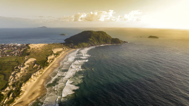 istock Santinho Beach in Florianopolis. Aerial view from drone. 2093828238