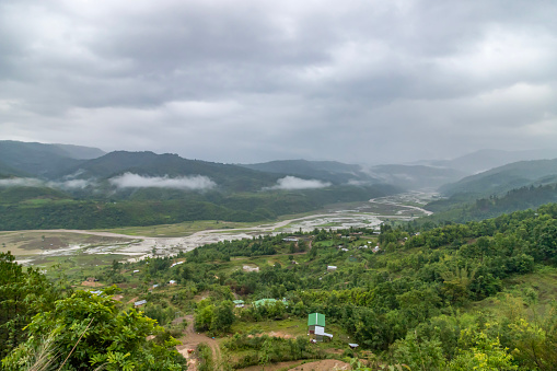 Lairouching village and the barak river is situated in senapati district. people of this village are living in very peaceful manner.