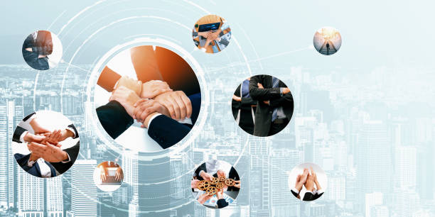 istock Teamwork and human resources HR management technology for business vexel 2093848820
