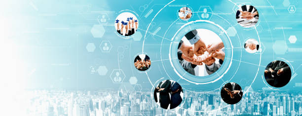 istock Teamwork and human resources HR management technology for business vexel 2093861817
