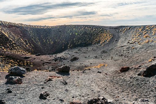 Silvestri craters on the Mount Etna on the east coast of Sicily in Catania in Italy.