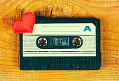 Tape Cassette with a Red Heart
