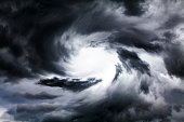 Blurred Whirlwind in the Clouds