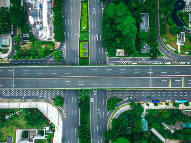 istock Aerial View of Bustling Shenzhen Traffic and Greenery 2093955572