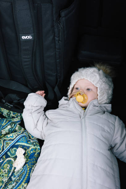 istock Baby relaxes in car 2094044225