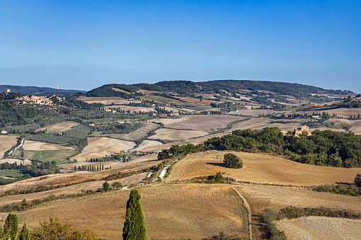 Hilly landscape in Orcia Valley, Tuscany
