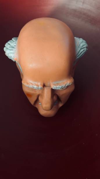 Dark grandfather head from above